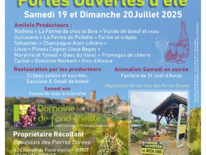 Portes ouvertes de  juillet 2020