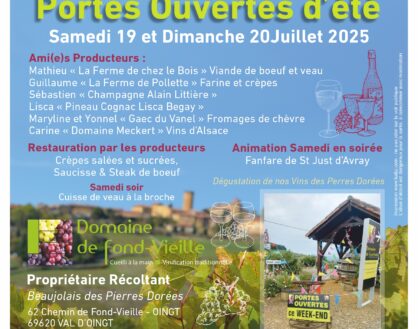 Portes ouvertes de  juillet 2020